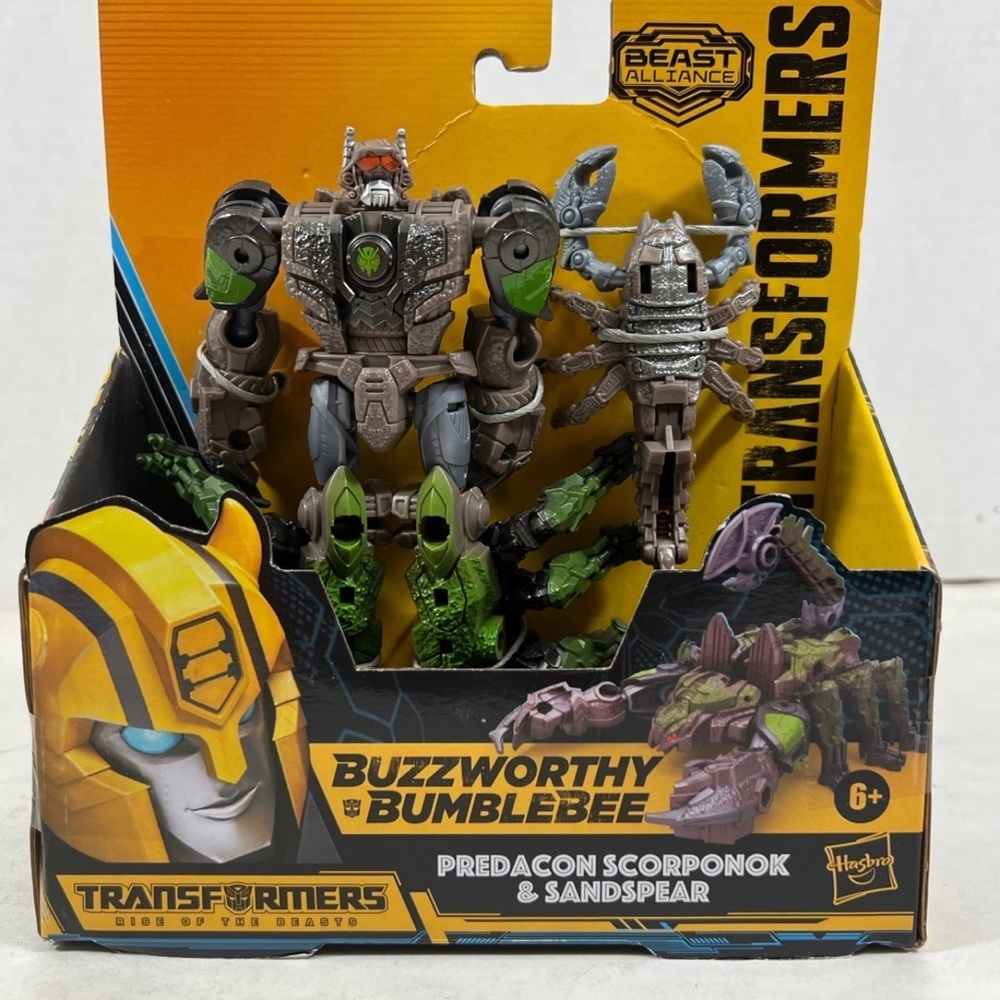 Transformers Buzzworthy Bumblebee Beast Alliance Predacon Scorponok & Sandspear!